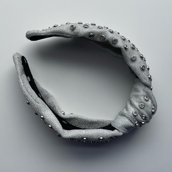 Lele Sadoughi Silver Crystal Studded Headband - Picture 2 of 7